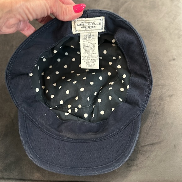 Lauren Ralph Lauren brown wool hat with snap and AEO navy hat - Picture 9 of 9